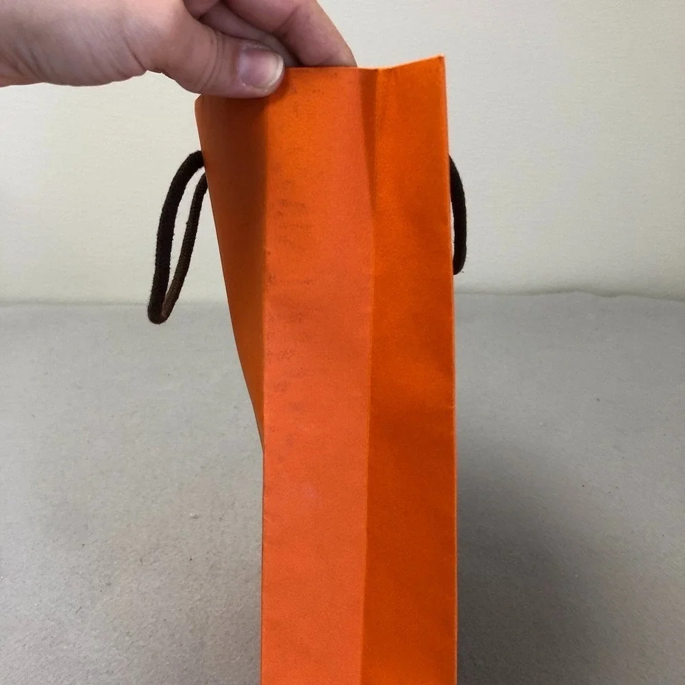 Hermes‎ Authentic Orange Gift Shopping Bag Medium Rectangle 8.25x11.5x3.25 Lot